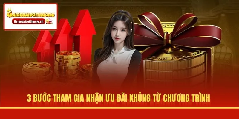 3 bước tham gia nhận ưu đãi khủng từ chương trình