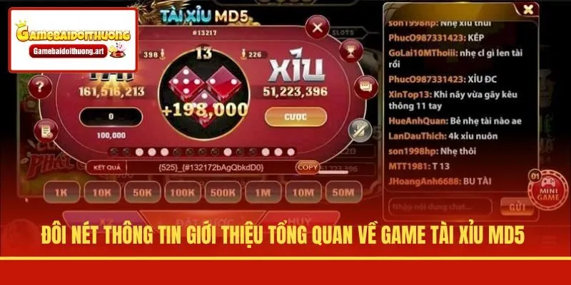 Đôi nét thông tin giới thiệu tổng quan về game Tài Xỉu MD5