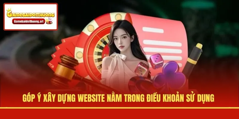 Góp ý xây dựng website nằm trong điều khoản sử dụng