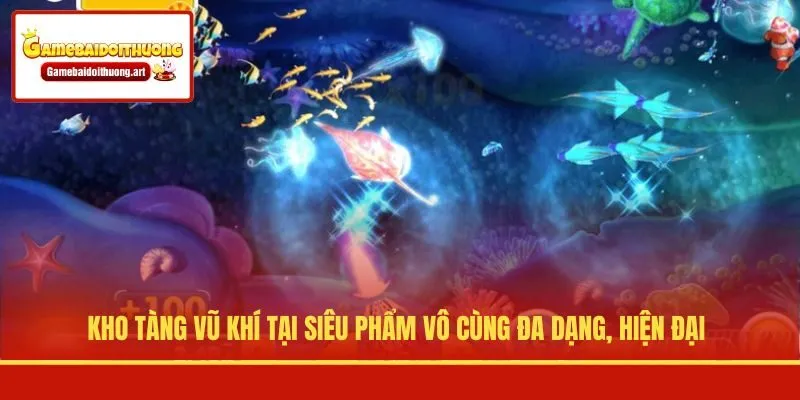 Kho tàng vũ khí tại siêu phẩm vô cùng đa dạng, hiện đại