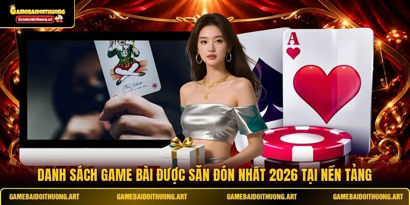 Danh sách game bài được săn đón nhất 2026 tại nền tảng