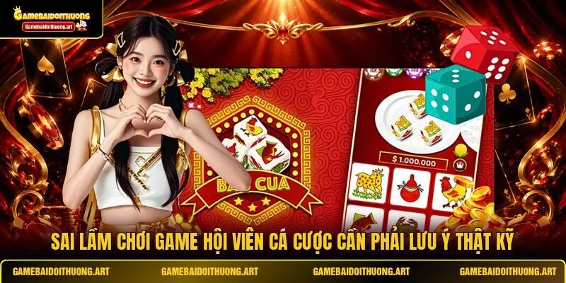 Sai lầm chơi game hội viên cá cược cần phải lưu ý thật kỹ